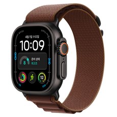 Apple 2026 애플워치 Ultra 4, 블랙, 49mm, GPS+Cellular, 버건디 알파인 루프, Large
