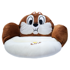 CHIP 'N' DALE 奇奇蒂蒂 舒適坐墊, 尺寸53x40x40cm, 聚酯纖維材質, 中國製, 奇奇, 53 x 40 x 40cm