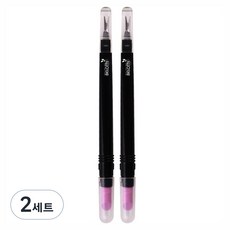 벨로티 고급형 세라믹푸셔 큐티클제거기 2p, 블랙, 2세트