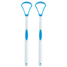 비즈온 생활필수품 혀 백태 설태 제거기 크리너 스카이블루, 10g, 2개