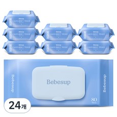 베베숲 클린비데 화장실용 물티슈 캡형, 55g, 80매, 24개