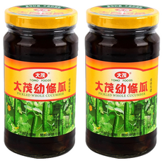 大茂 幼條瓜，調味聖品，早餐的絕配, 375g, 2罐