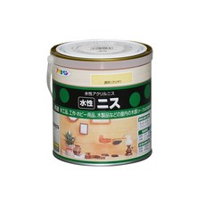 ASAHIPEN 朝日塗料 水性木器著色清漆，水性無味透明漆，光滑亮麗，顯現木紋高雅光澤, 1罐