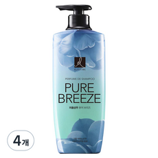 엘라스틴 퍼퓸 드 샴푸 퓨어 브리즈 로즈 앤 피오니향, 600ml, 4개