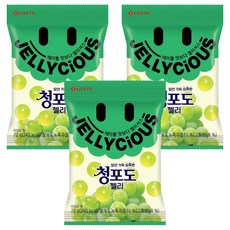 LOTTE 樂天 Jellycious青葡萄軟糖, 72g, 3包