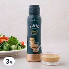 비비드키친 참깨 소이 드레싱, 210g, 3개