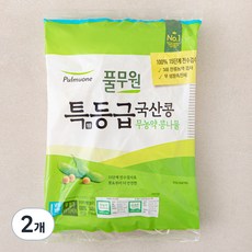 풀무원 특등급 국산콩 무농약 콩나물, 340g, 2개 - 킁