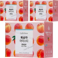 카페베네 복숭아아이스티, 190ml, 30개