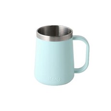 iFam 兒童不鏽鋼杯 - 71mm x 62mm x 89mm, 適用年齡24個月-7歲以上, 薄荷綠色, 1個