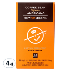 커피빈 캡틴 아메리카노 스틱커피, 1.6g, 10개입, 4개