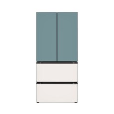 LG전자 디오스 오브제컬렉션 김치톡톡 김치냉장고 방문설치, 클레이민트 + 베이지 + 베이지, Z492GTB132S