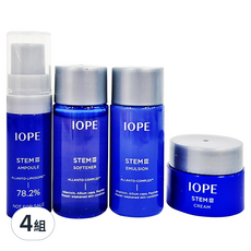 IOPE 艾諾碧 極萃新生旅行四件組 (化妝水15ml + 乳液15ml + 安瓶精華5ml + 乳霜5ml) 4組