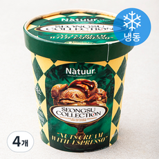 나뚜루 넛츠 크림 위드 에스프레소 아이스크림 (냉동), 474ml, 4개