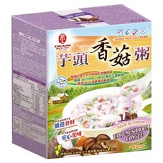 京工 芋頭香菇粥, 嚴選大甲芋頭 香菇 什錦蔬菜 糙米製成, 台灣傳統芋頭粥品, 90g, 1盒
