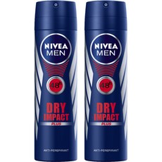 니베아 맨 드라이 임팩트 스프레이 데오드란트, 200ml, 2개