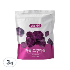 자색 고구마칩, 195g, 3개