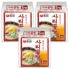 농심 사리곰탕면 봉지, 15개