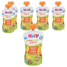 HiPP 喜寶 生機水果趣 香蕉芒果 100g, 無添加, 方便寶寶吞嚥, 外出方便攜帶, 4個月以上