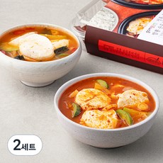 곰곰 정통 순두부찌개와 짬뽕 순두부찌개 세트 밀키트, 1.3kg, 2세트