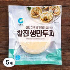 청정원 찰진 생만두피, 270g, 5개