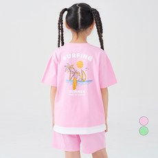 롤리트리 아동용 반팔 레이어드 티바지 세트 SF 리트리 아동용 반팔 레이어드 티바지 세트 SF