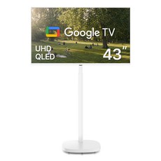 한성컴퓨터 4K UHD QLED 뷰스타일 이동형 스마트 TV 스탠드 세트, 4300USQ(TV), HMA1000(스탠드), 고객직접설치, 이동형 스탠드, 108cm(43인치)
