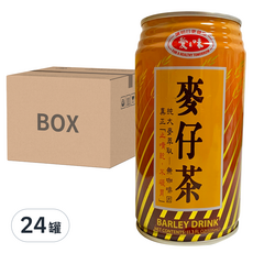 愛之味 麥仔茶, 340g, 24罐