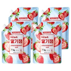 래미푸드 저온농축 딸기잼, 1kg, 4개