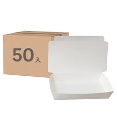 MIKA HOUSE 橘之屋 紙餐盒 一體小 10入 食品級用紙 冷熱食物皆可裝 16.3x10x3cm, 5組