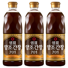 샘표 양조간장 701, 860ml, 3개
