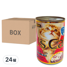 惜時 US CAT 貓罐, 鮪魚 + 蟹肉, 400g, 24罐