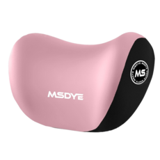 MSDYE 汽車靠枕 頭枕, 記憶棉頭枕/腰靠, 四季通用, 粉色, 1個