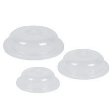KOMAX 微波蓋 Set 3件組, Handy Cover微波蓋, 適用於微波爐, 大(21.8 x 6.4cm)中(18.7 x 5.5cm)小(14.7 x 5cm), 2127211, 1組