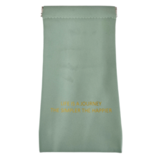 CiTYWALKER 城市漫遊 皮革彈片收納包 眼鏡袋, 薄荷綠2入, 薄荷綠