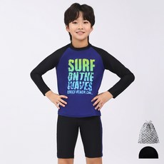 아쿠아티카 아동용 래쉬가드 + 스윔팬츠 + 스판수모 + 비닐백 AQA357