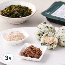 집반찬연구소 주먹밥 속재료 참치마요 + 맛더하기 김자반 + 소고기볶음 세트, 210g, 3개