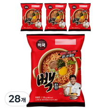 빽쿡 빽라면 115g, 28개