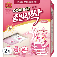 컴배트 좀벌레싹 서랍장용 아로마향 방충제 40p, 20g, 2개