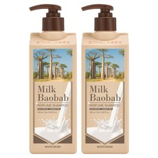 밀크바오밥 퍼퓸 샴푸 화이트머스크향, 500ml, 2개