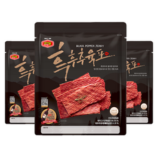 머거본 흑후추 돼지고기 육포, 70g, 3개