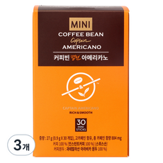 커피빈 캡틴 아메리카노 스틱커피, 0.9g, 30개입, 3개