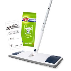 3M Scotch-Brite 百利 All-Touch平面拖把 L號+靜電除塵紙10張+濕式拖把清潔布, 1組