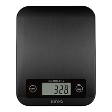 Kinyo 不鏽鋼電子料理秤 黑色, DS-016, 1個
