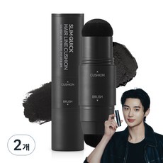 다슈 데일리 슬림 퀵 헤어라인 쿠션 2.5g, 내추럴 블랙, 2개