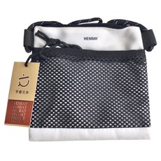 亨睿 韓版斜背包 棉花白 70g 聚酯纖維 可調節肩帶