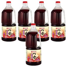 萬家香 鰹魚露, 1500毫升, 適用於各種中日式料理, 口感鹹甜適中, 1.5L, 5瓶