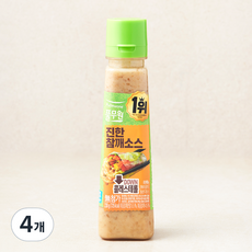 풀무원 콜레스테롤 제로 진한 참깨 소스, 230g, 4개