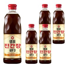 샘표 진간장 금F3, 860ml, 5개