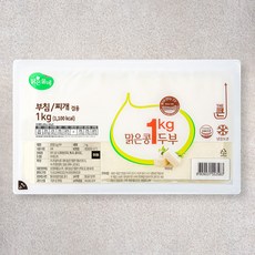 맑은물에 맑은콩 두부, 1kg, 1개