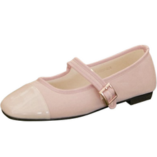  분홍코끼리 쫀득몰드창 푸딩 배색 메리제인슈즈 